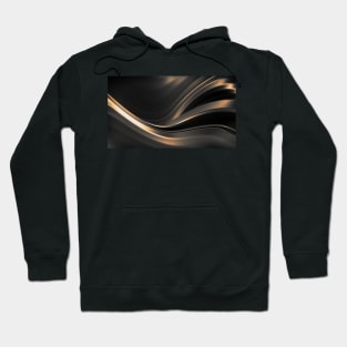 Dark Gold Abstraction Hoodie